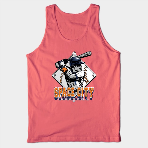 Space City Forever Baseball Diamond Tank Top by MudgeSportswear